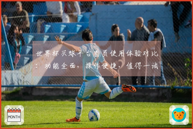 世界杯买球平台首页使用体验对比：功能全面，操作便捷，值得一试