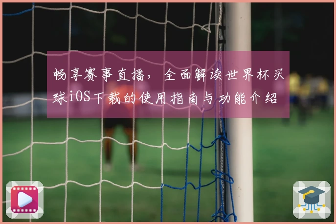 畅享赛事直播，全面解读世界杯买球iOS下载的使用指南与功能介绍
